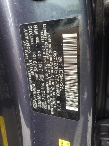 KMHGN4JE0FU031490 Hyundai Genesis 3.8l