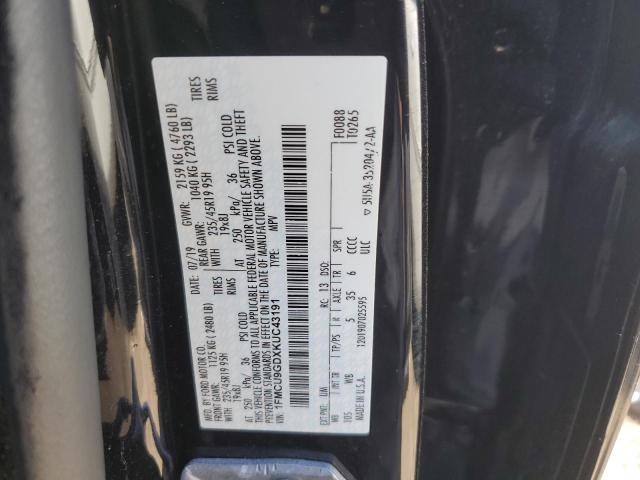 1FMCU9GDXKUC43191 Ford ESCAPE SE