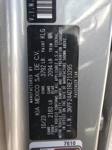 3KPF24AD1RE713295 KIA FORTE LX