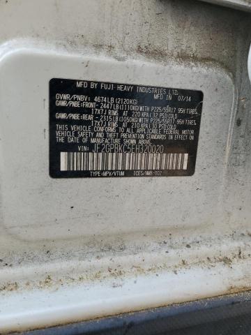 JF2GPBKC5EH320020 Subaru Xv Crosstrek 2.0i Hybrid Touring
