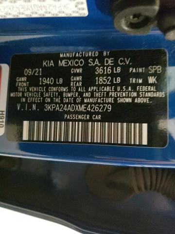 3KPA24ADXME426279 KIA RIO LX