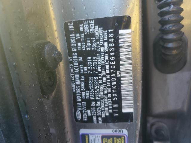 5XYKWDA70EG438481 KIA SORENTO SX