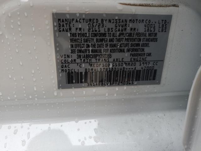 3N1AB8CV8PY290365 Nissan SENTRA SV
