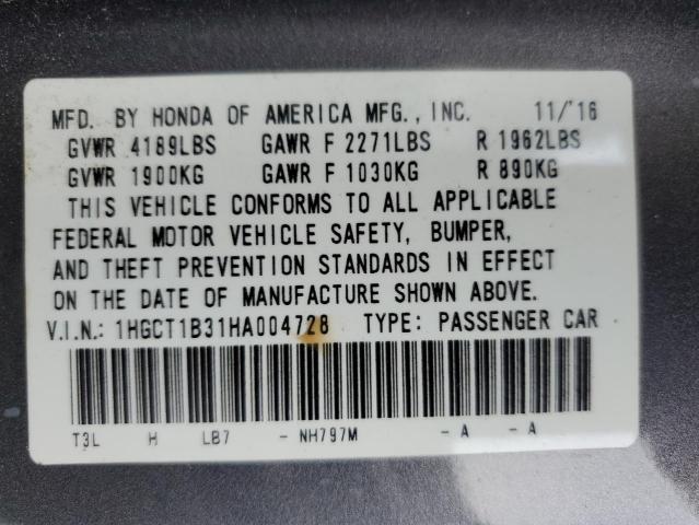 1HGCT1B31HA004728 Honda Accord Lx-s