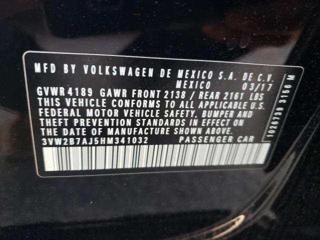 3VW2B7AJ5HM341032 Volkswagen JETTA S