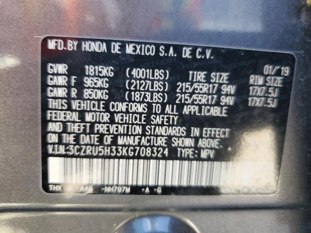 3CZRU5H33KG708324 Honda HR-V LX