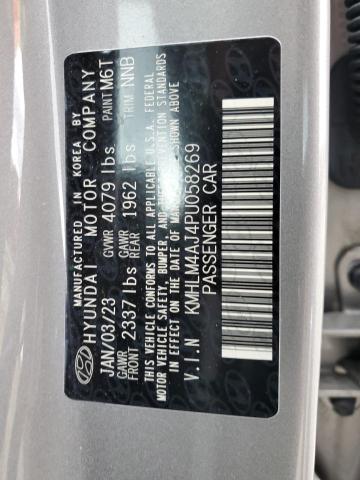 KMHLM4AJ4PU058269 Hyundai Elantra Blue