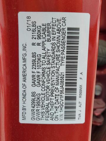 1HGCV1F56JA085821 Honda ACCORD EXL