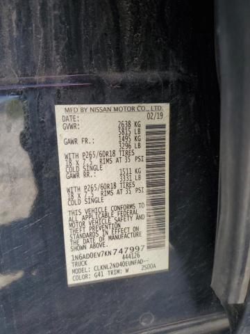 1N6AD0EV7KN747997 Nissan FRONTIER S