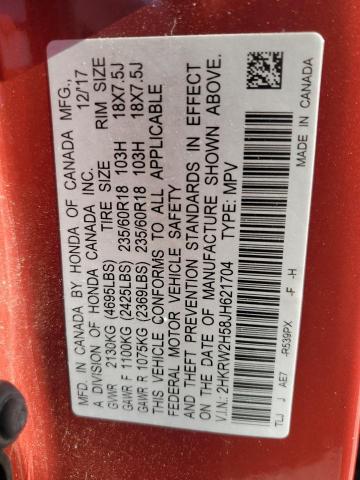 2HKRW2H58JH621704 Honda CR-V EX