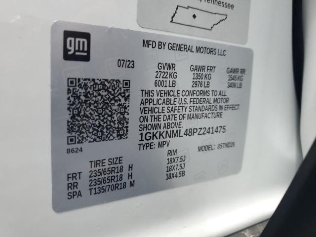1GKKNML48PZ241475 GMC ACADIA SLT