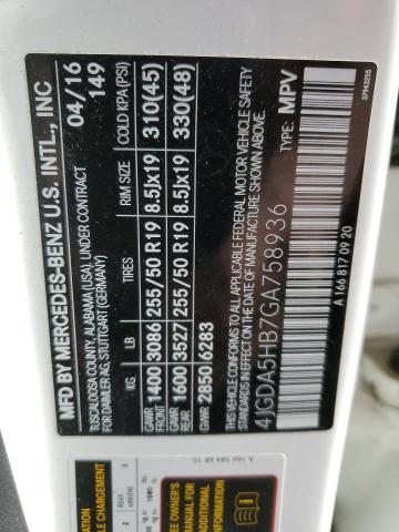 4JGDA5HB7GA758936 Mercedes-Benz Gle 350 4matic