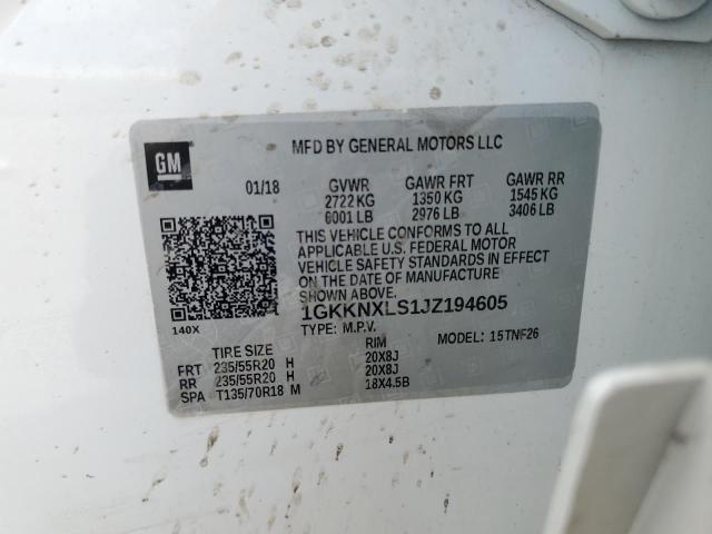 1GKKNXLS1JZ194605 GMC Acadia Denali