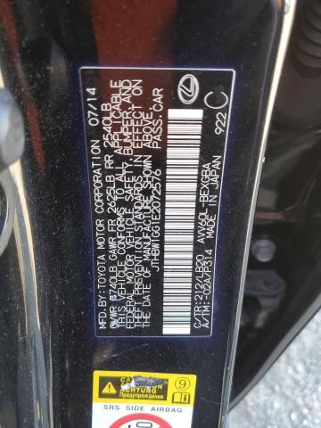 JTHBW1GG1E2072576 Lexus ES 300H