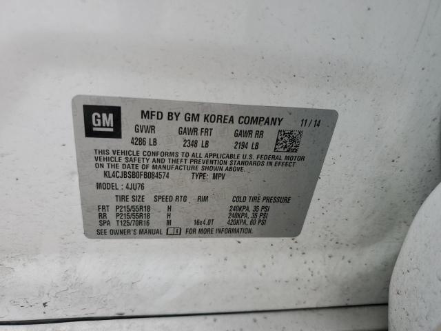 KL4CJBSB0FB084574 Buick Encore Convenience