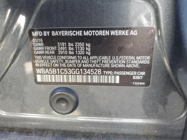 WBA5B1C53GG134528 BMW 535 I