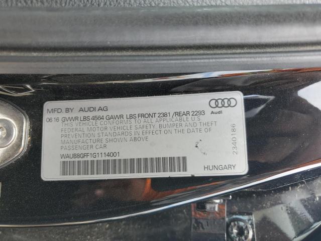 WAUB8GFF1G1114001 Audi A3 PREMIUM