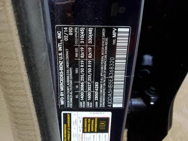 4JGDA5HB5EA368320 Mercedes-Benz Ml 350 4matic