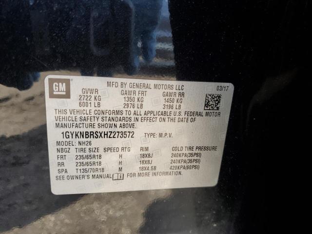 1GYKNBRSXHZ273572 Cadillac XT5 LUXURY