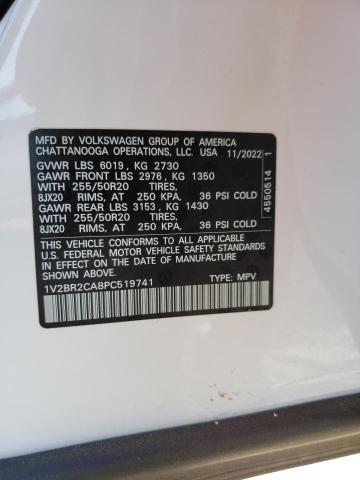 1V2BR2CA8PC519741 Volkswagen ATLAS SEL