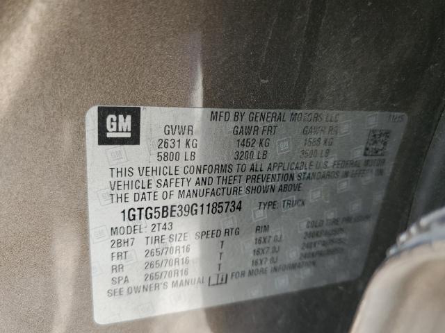 1GTG5BE39G1185734 GMC Canyon