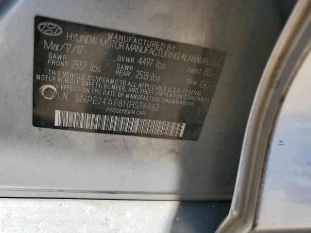 5NPE24AF8HH576962 Hyundai SONATA SE