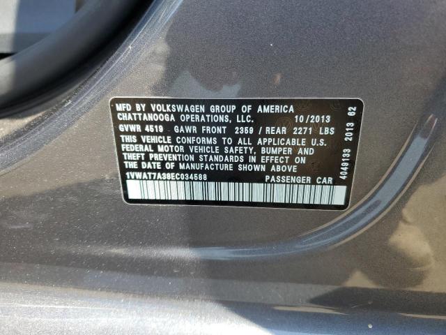 1VWAT7A38EC034588 Volkswagen PASSAT S