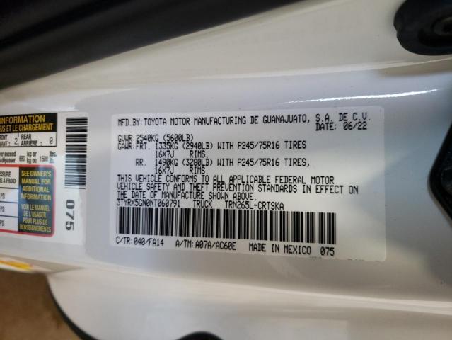 3TYRX5GN0NT060791 Toyota Tacoma Access Cab