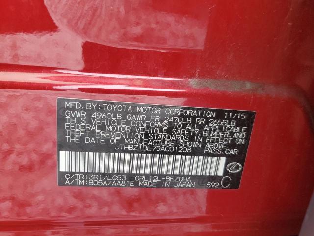 JTHBZ1BL7GA001208 Lexus Gs 350 Base