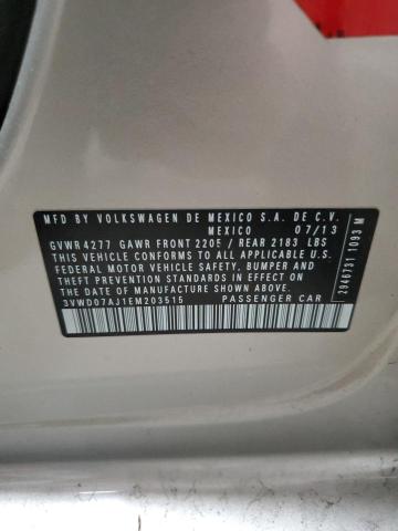 3VWD07AJ1EM203515 Volkswagen JETTA SE