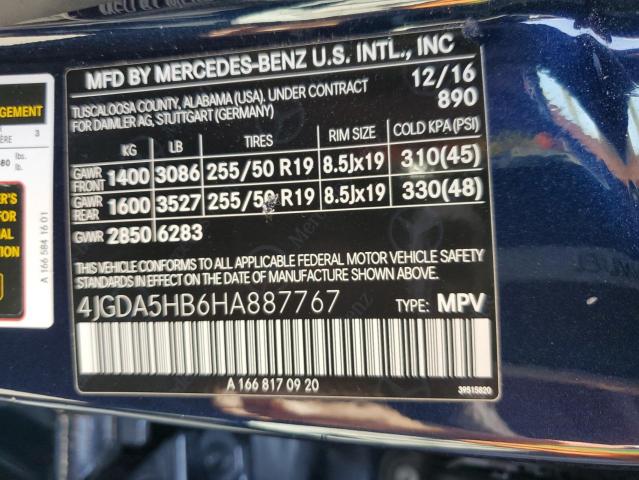 4JGDA5HB6HA887767 Mercedes-Benz Gle 350 4matic