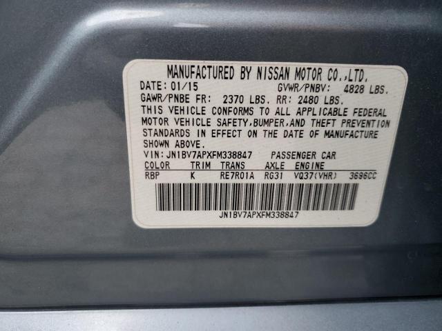 JN1BV7APXFM338847 Infiniti Q50 BASE