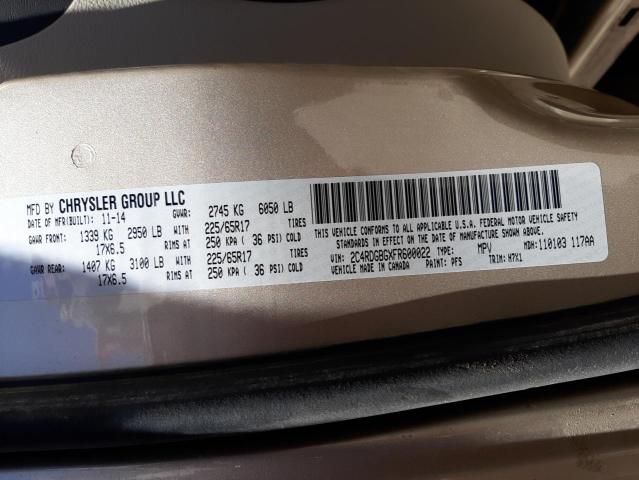 2C4RDGBGXFR600022 Dodge Grand Caravan Se