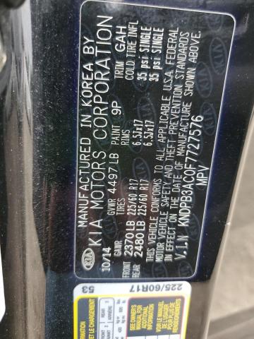 KNDPB3AC0F7727576 KIA Sportage Lx