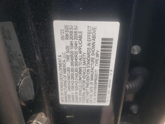 5FNYF8H58PB026177 Honda Passport Exl