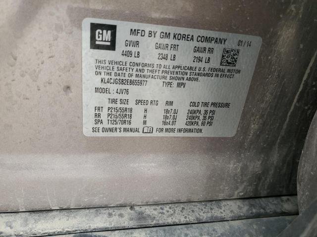 KL4CJGSB2EB655977 Buick Encore