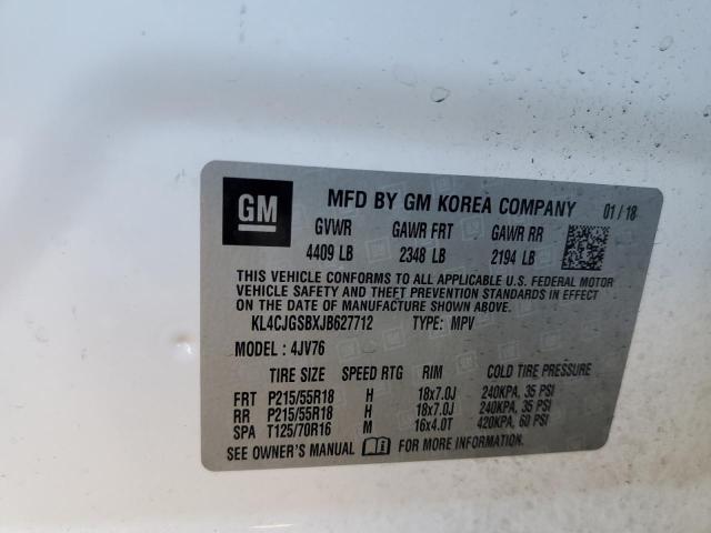 KL4CJGSBXJB627712 Buick Encore Essence