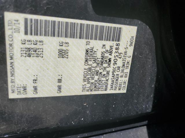 1N4AA5AP9EC905388 Nissan MAXIMA S