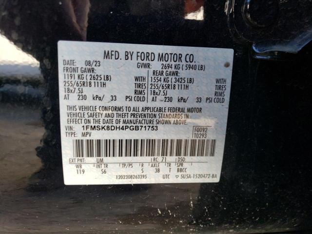 1FMSK8DH4PGB71753 Ford EXPLORER XLT