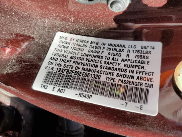 19XFB2F50EE061320 Honda Civic Lx