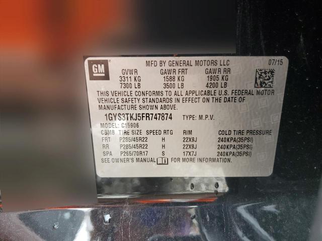 1GYS3TKJ5FR747874 Cadillac Escalade Esv Premium