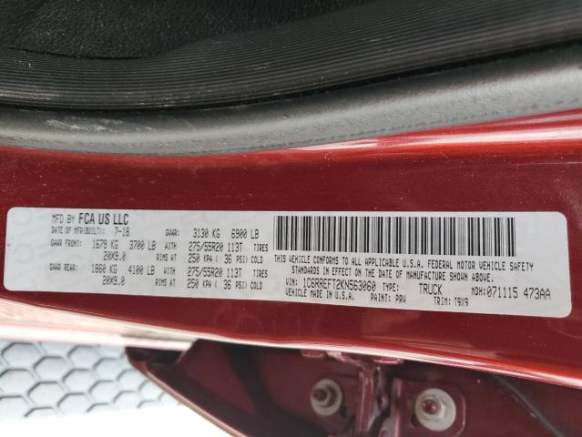 1C6RREFT2KN563060 RAM 1500 Big Horn/lone Star