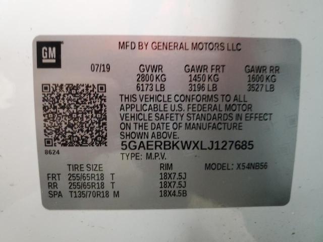 5GAERBKWXLJ127685 Buick Enclave Essence