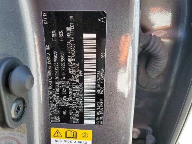 2T2BZMCA5JC163076 Lexus Rx 350 Base
