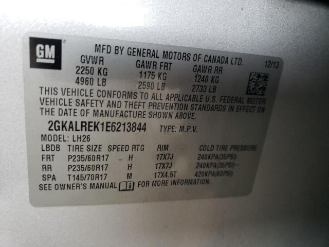 2GKALREK1E6213844 GMC Terrain Sle