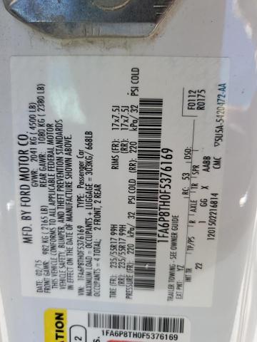 1FA6P8TH0F5376169 Ford Mustang