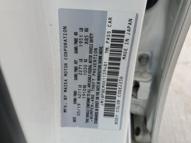 JM1BPBEMXK1139481 Mazda 3 Premium