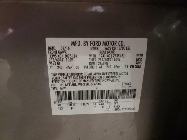 2LMTJ8LP9GBL53735 Lincoln Mkx Reserve