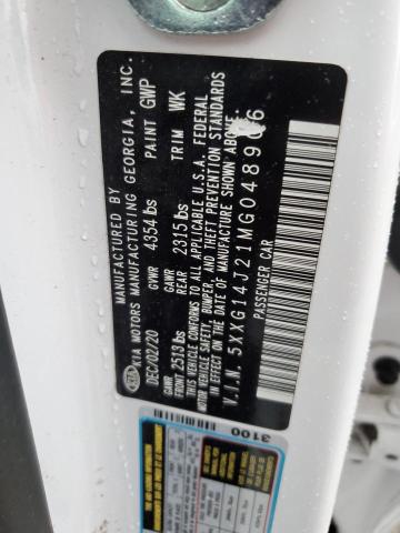 5XXG14J21MG048906 KIA K5 LXS