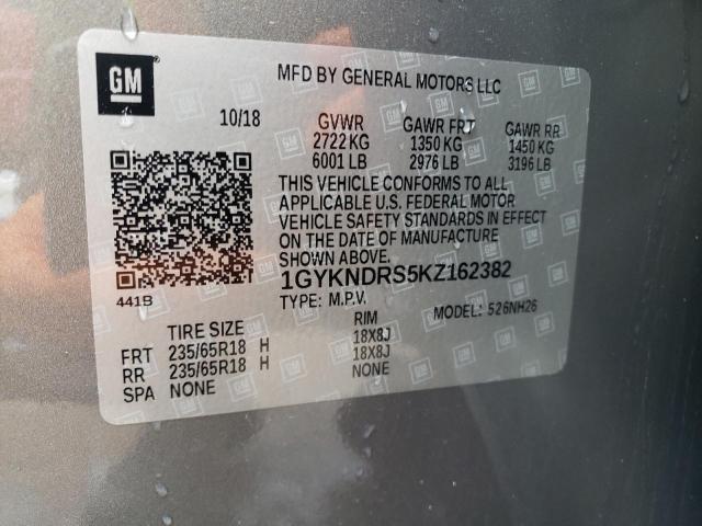 1GYKNDRS5KZ162382 Cadillac XT5 LUXURY